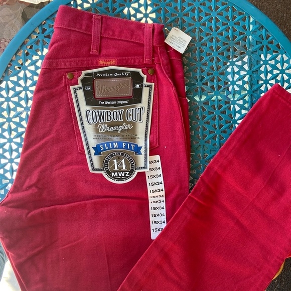 Vintage women’s wrangler cowboy cut slim fit 14 MWZ 15 x 34